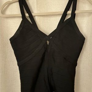 Bebe black bandage top